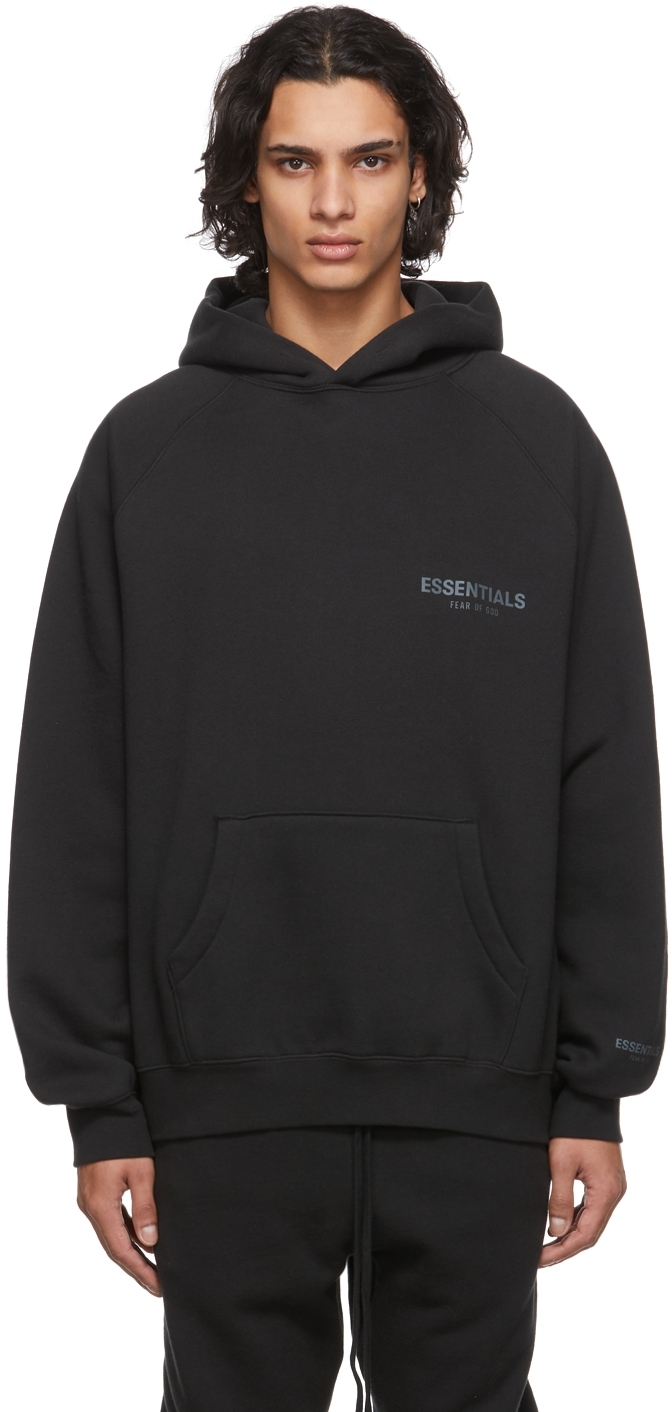 essentials hoodie noir