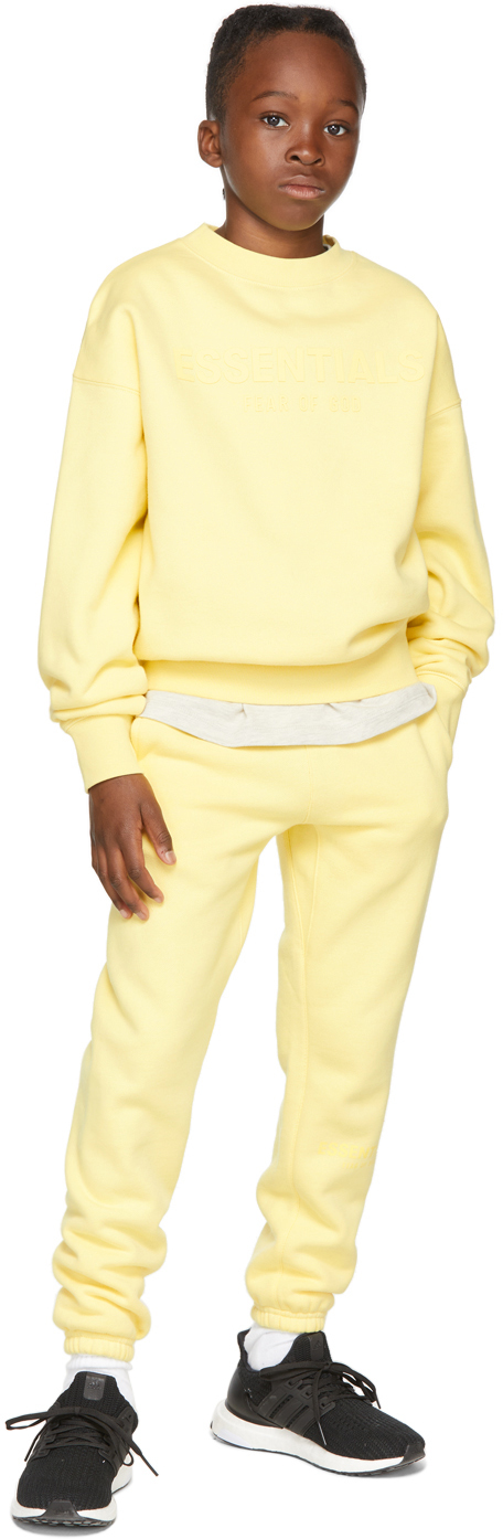 Essentials Kids Yellow Fleece Pullover Sweatshirt