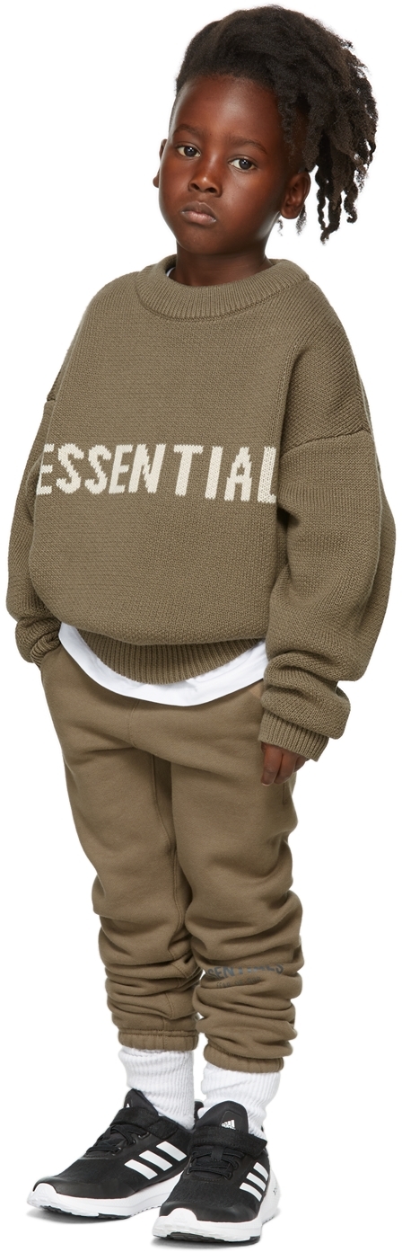Essentials Kids Taupe Knit Sweater