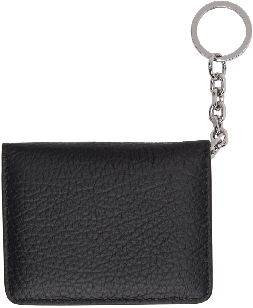 Maison Margiela Black Bifold Keychain Card Holder