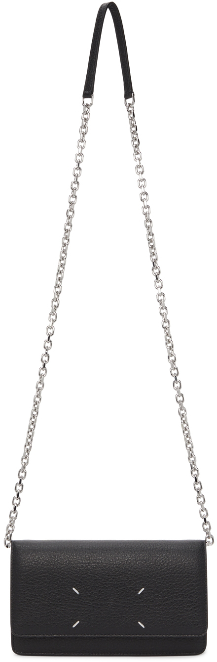 Maison Margiela Black Large Chain Strap Wallet Bag