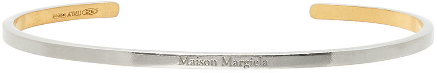 Maison Margiela Silver Slim Logo Bracelet
