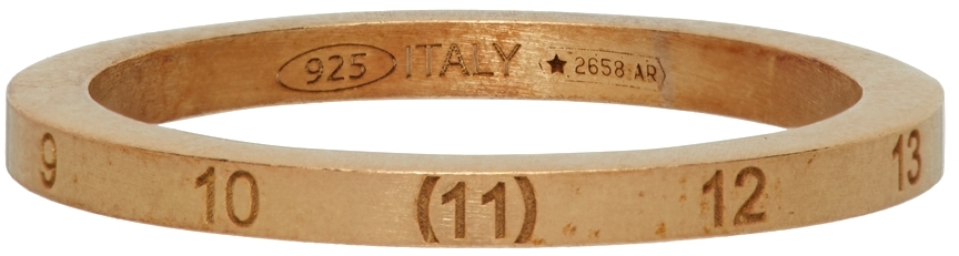 Save 6% for Men Maison Margiela Numeric Logo Ring in Gold Metallic Mens Jewellery Rings 