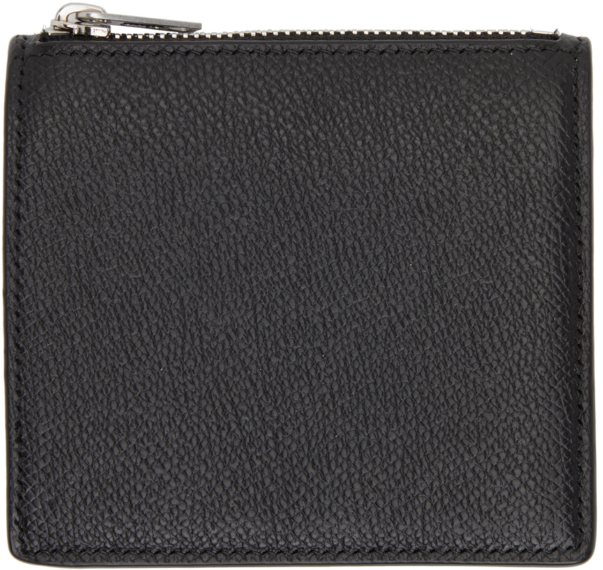 Maison Margiela Black Zip Pocket Bifold Wallet