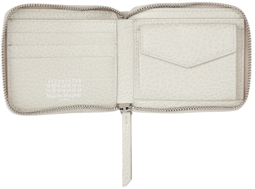 Maison Margiela Off-White Zip-Around Wallet | Smart Closet