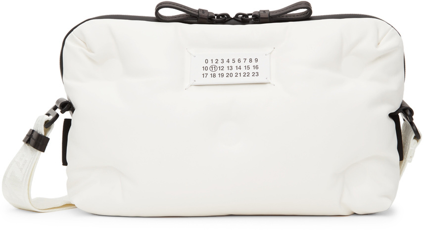 Maison Margiela Small Glam Slam Classique Messenger Bag in White