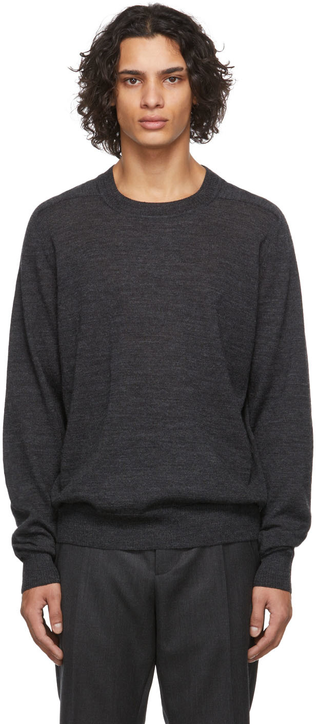 Maison Margiela Burgundy Elbow Patch Sweater | Smart Closet