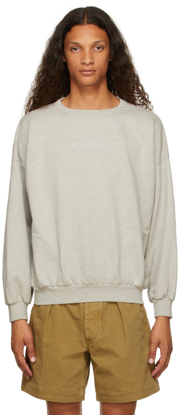 Grey Embroidered Logo Sweatshirt