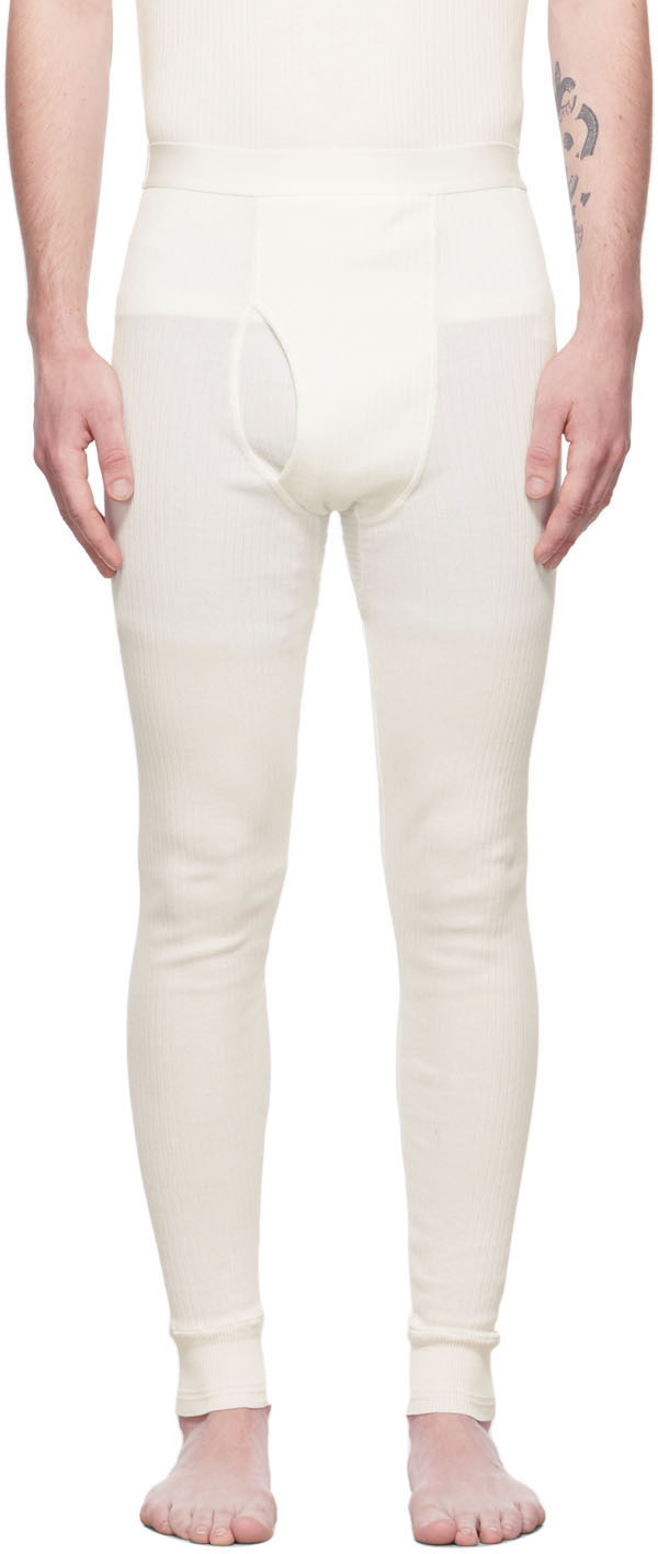 Maison Margiela Off-White Rib Night Lounge Pants