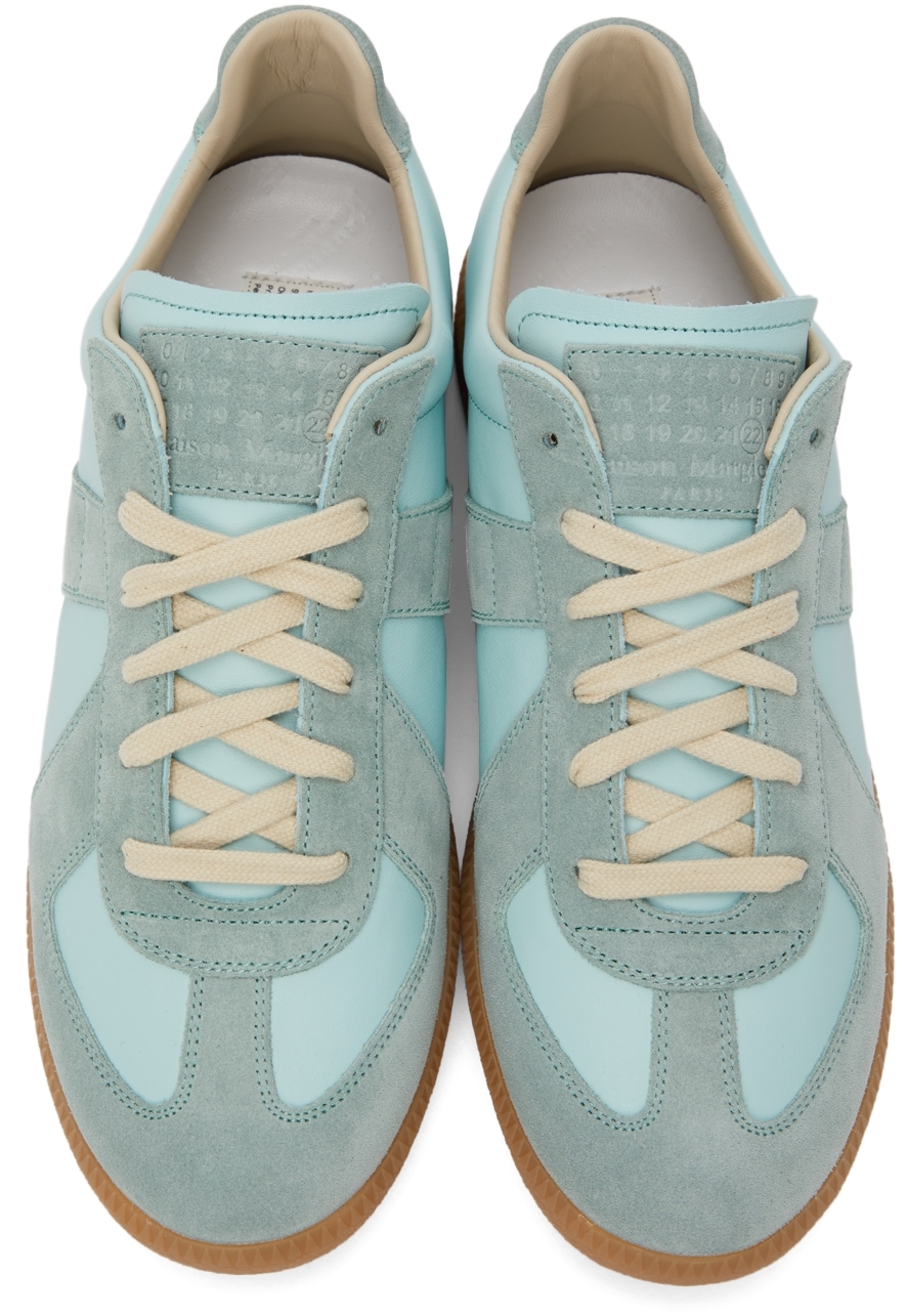 Green hot sale margiela sneakers