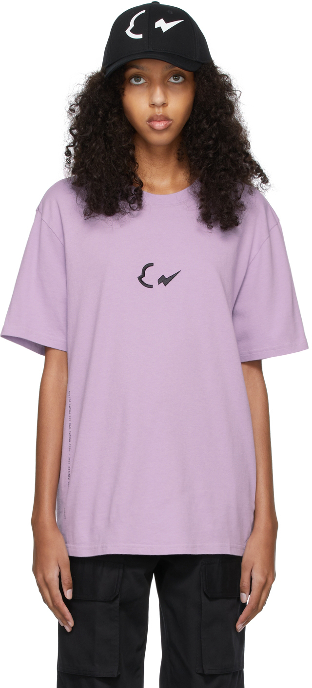 Moncler Genius: 7 Moncler FRGMT Hiroshi Fujiwara Purple Logo T