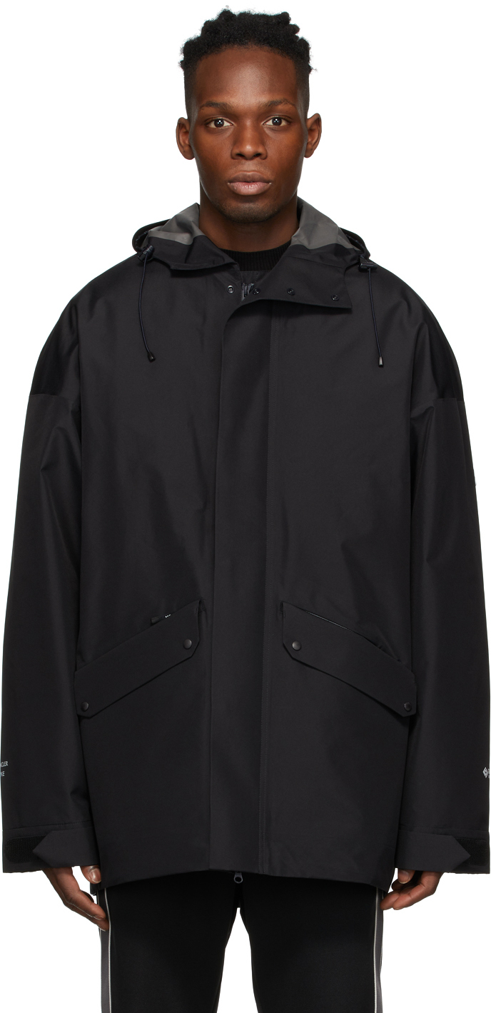 4 Moncler HYKE Black Languard Short Down Jacket