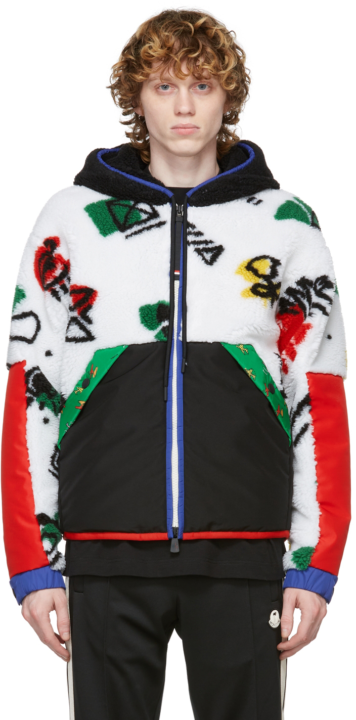 Moncler Genius: 3 Moncler Grenoble Multicolor Hooded Jacket | SSENSE