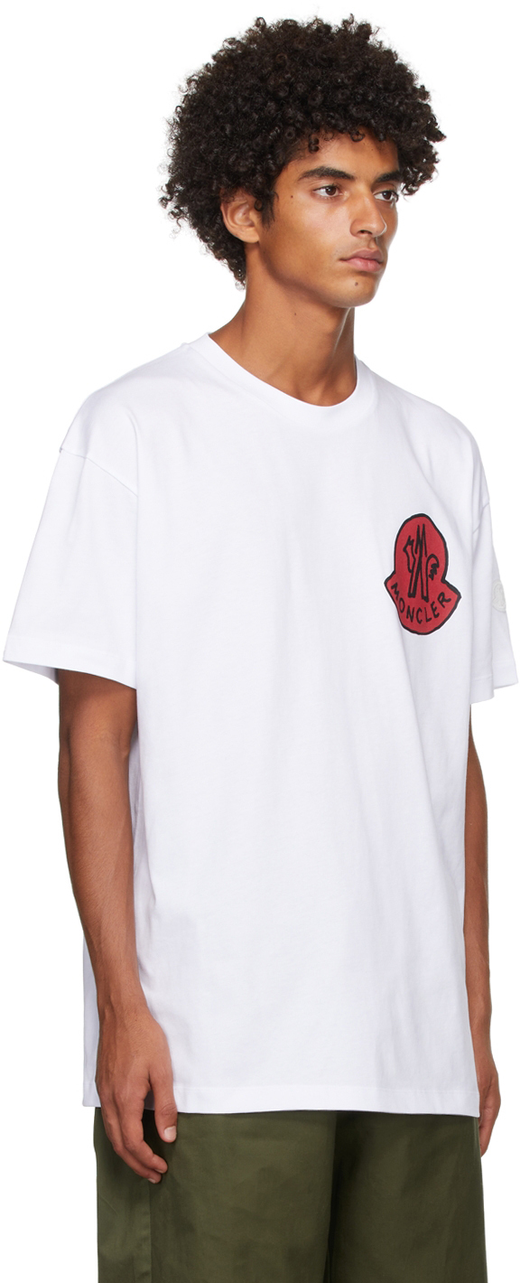 Moncler Genius 2 Moncler 1952 White Logo T-Shirt | Smart Closet