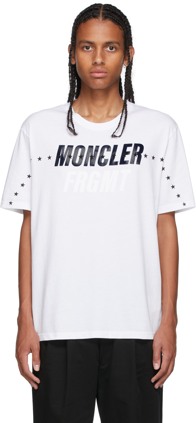 7 Moncler FRGMT Hiroshi Fujiwara コレクション ホワイト オーバーサイズ T シャツ