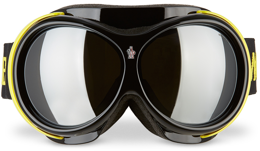 Black Smoke Lens Snow Goggles by Moncler Genius