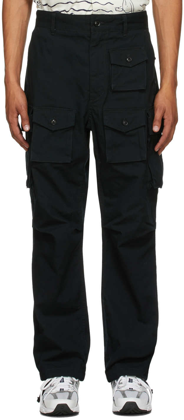 Engineered Garments: Black Ripstop FA Cargo Pants | SSENSE