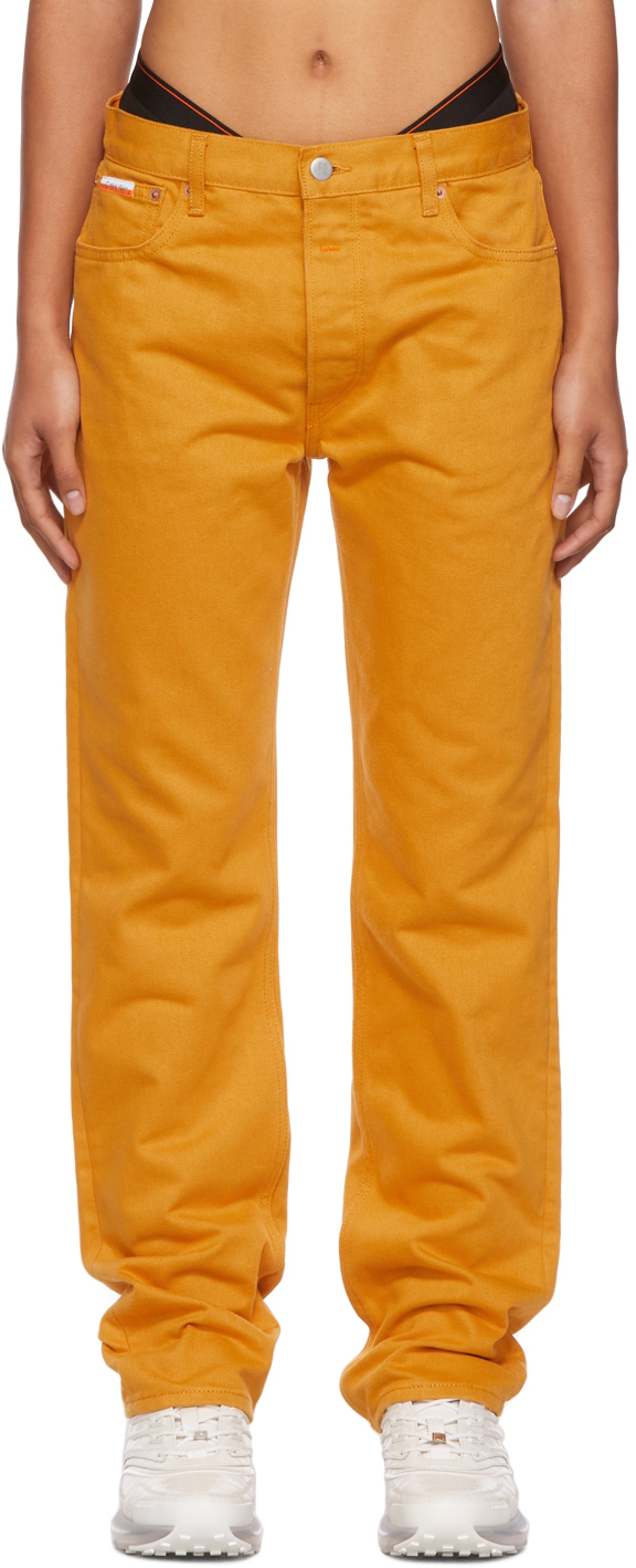 Heron Preston for Calvin Klein Orange Season 2 Straight-Leg Jeans