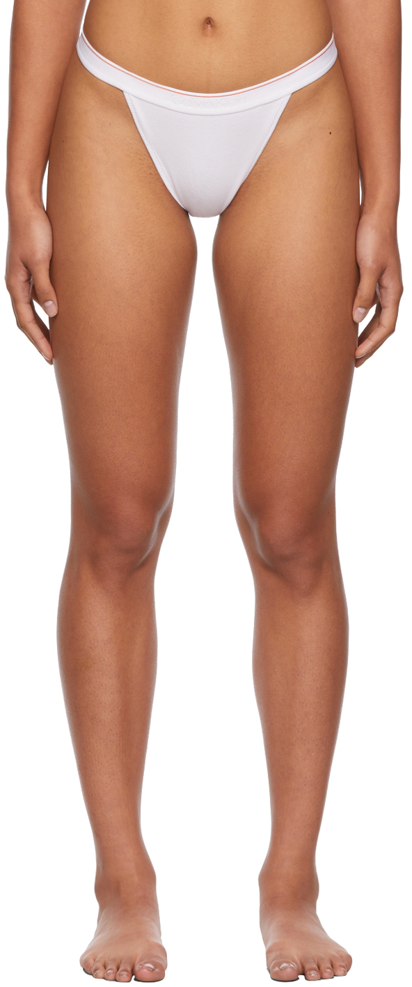 Heron Preston for Calvin Klein White Season 2 High-Leg Bikini Briefs