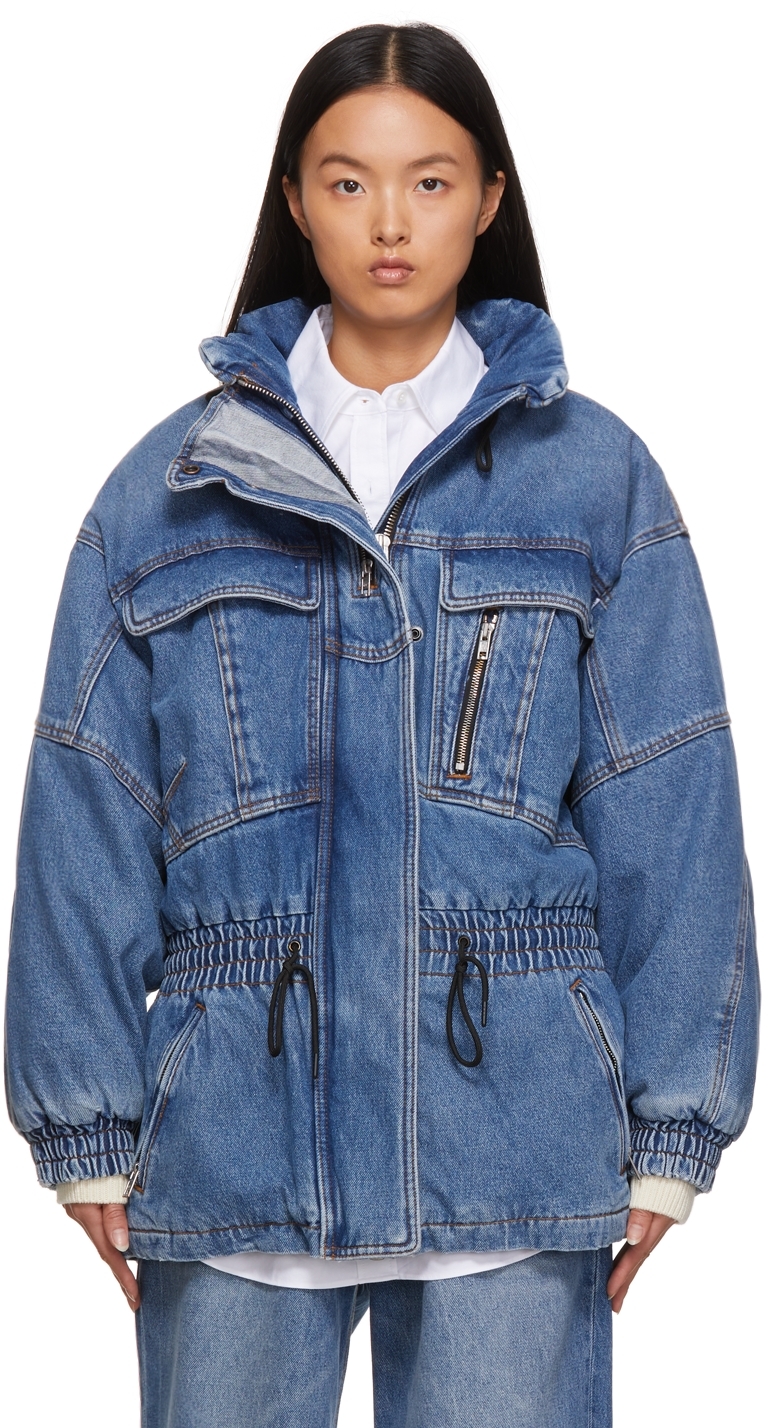 Alexander Wang Blue Denim Field Jacket