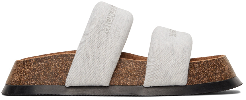 Alexander Wang: Grey Ronan Sandals | SSENSE