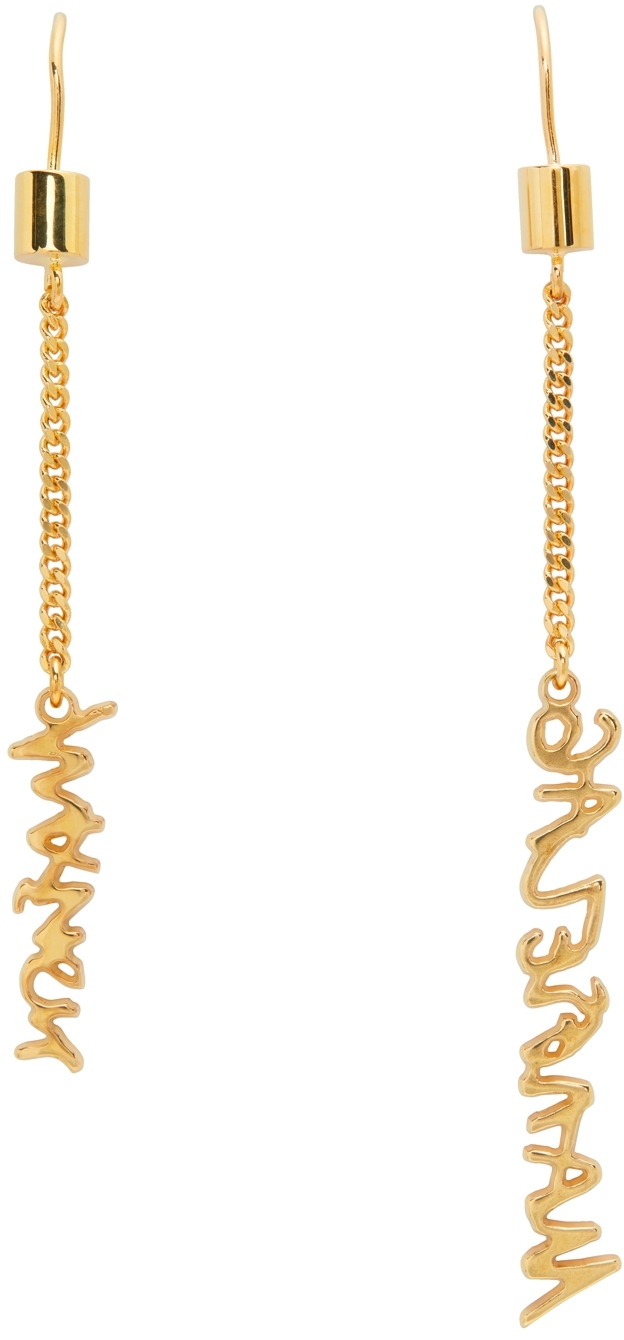 Maison Margiela hook-detail chain-link Earrings - Farfetch