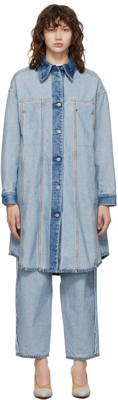 mm6 oversized denim jacket
