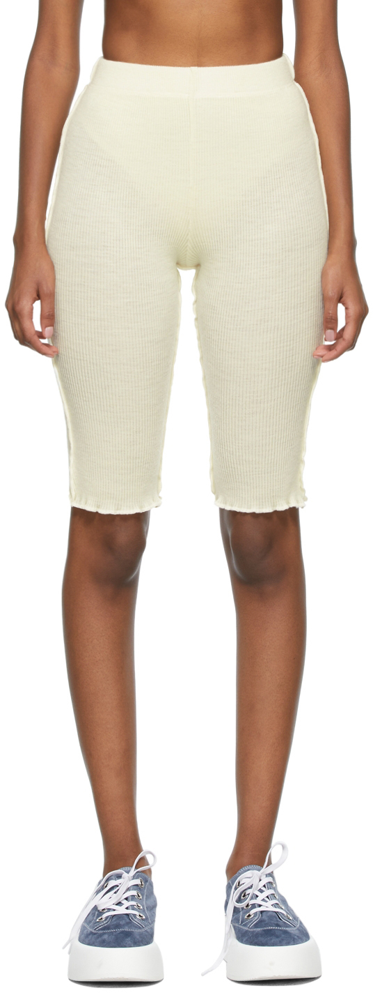 Femme Vêtements Shorts Mini shorts Cardigan oversize en maille épaisse Coton Maison Margiela en coloris Neutre 