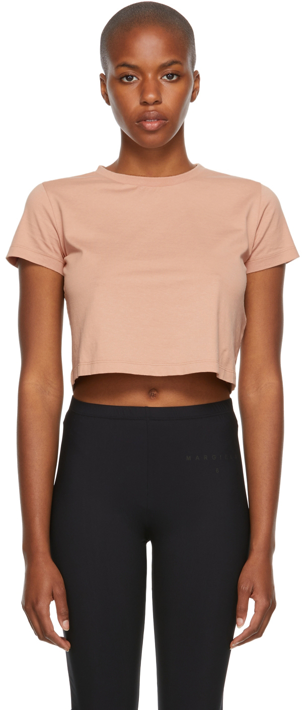 Beige Cropped Baby T-Shirt