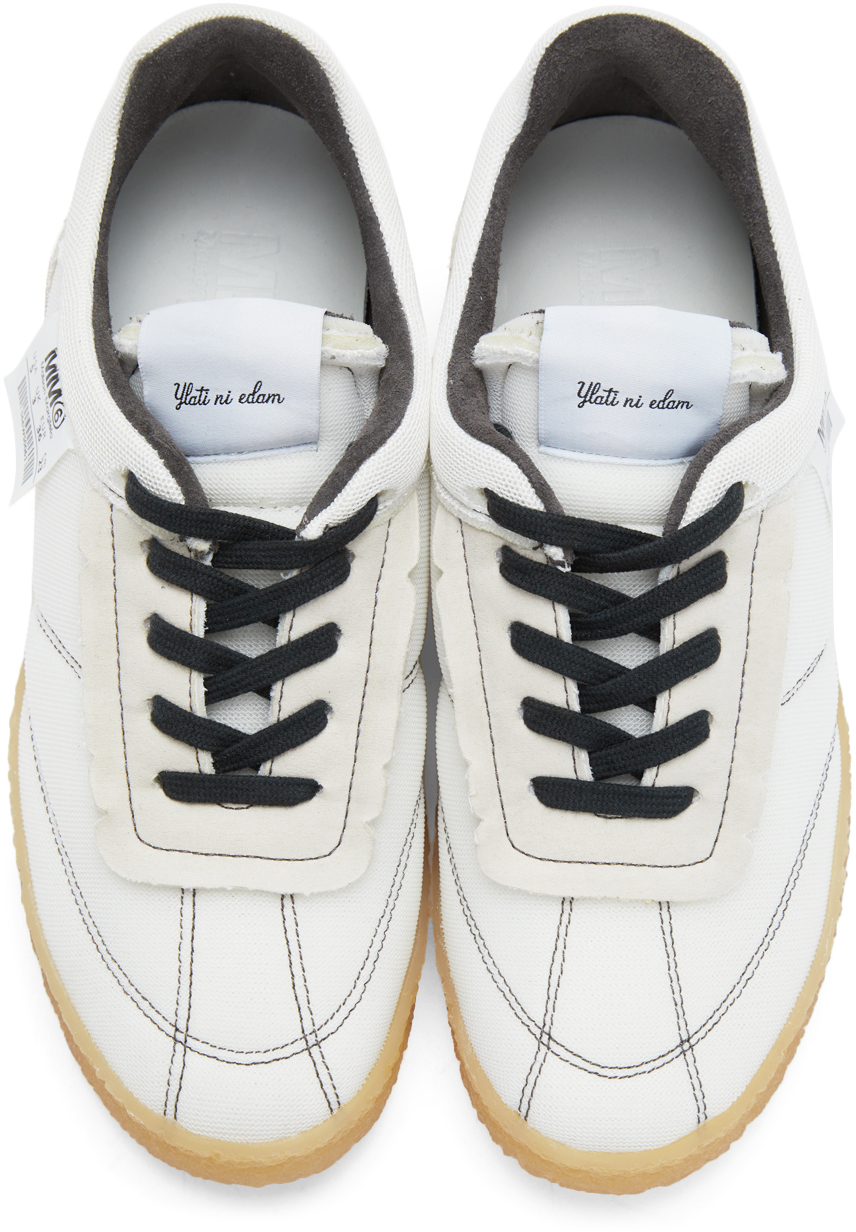 MM6 Maison Margiela Off-White Inside Out 6 Court Sneakers | Smart