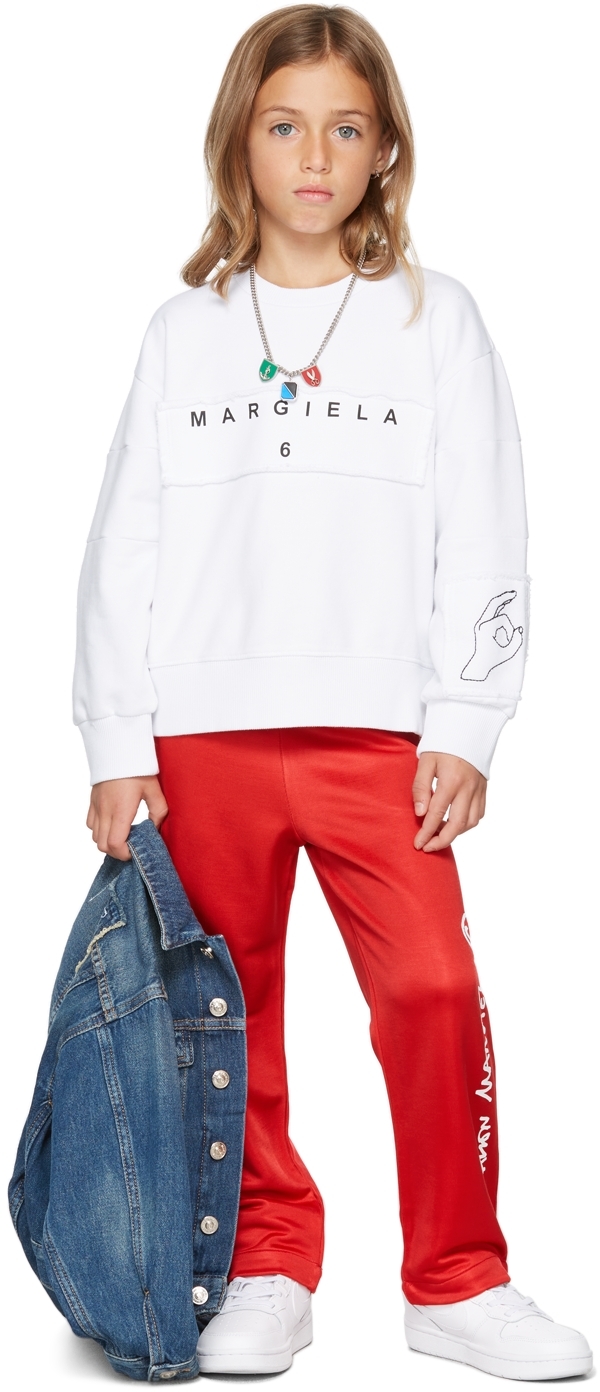 Ssense Abbigliamento Maglioni e cardigan Felpe e hoodies Felpe Kids Margiela Hand Sweatshirt 