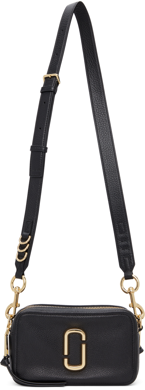 Marc Jacobs The Softshot 21 Crossbody Bag Black in Leather with Gold-tone -  US