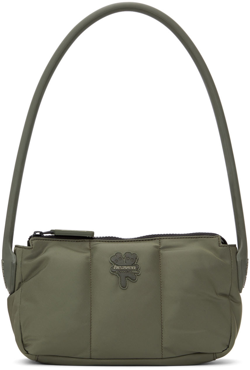 A Marc Jacobs green leather Frog Rana Stam bag, green leather shoulder bag  with gold frog and snake