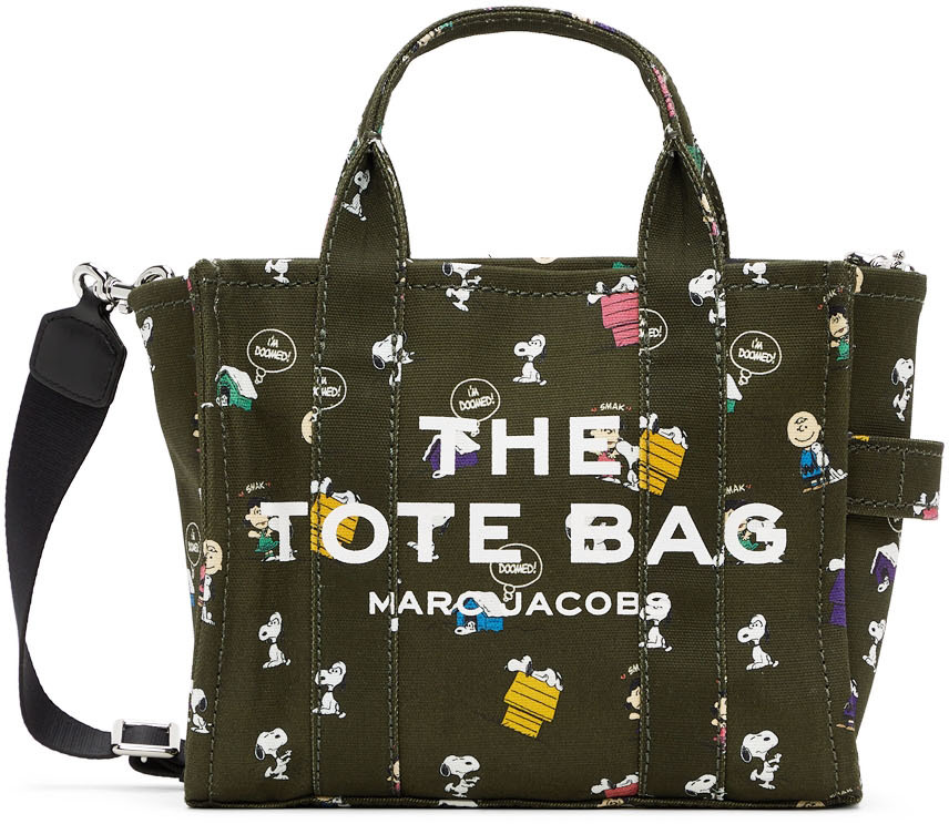 Marc Jacobs Green Peanuts Edition 'The Mini Tote Bag' Tote