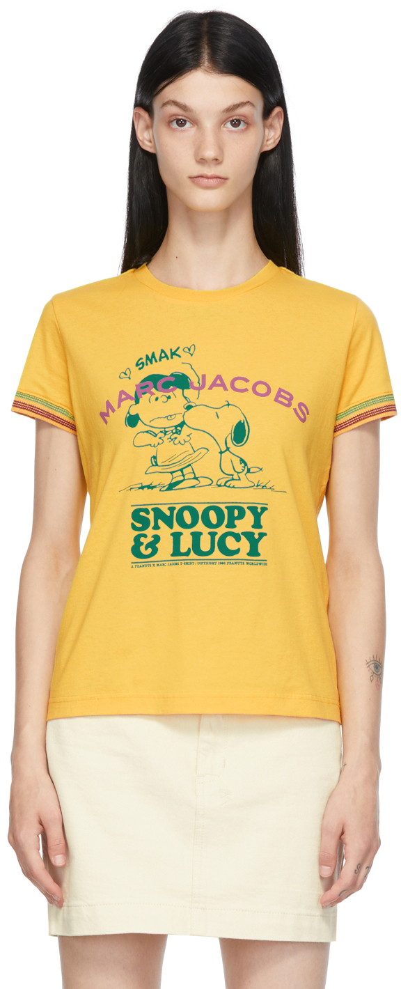 Marc Jacobs Yellow Peanuts Edition 'Fall In Love' T-Shirt