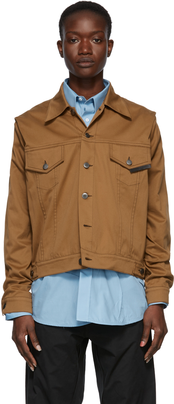 white collar denim jacket