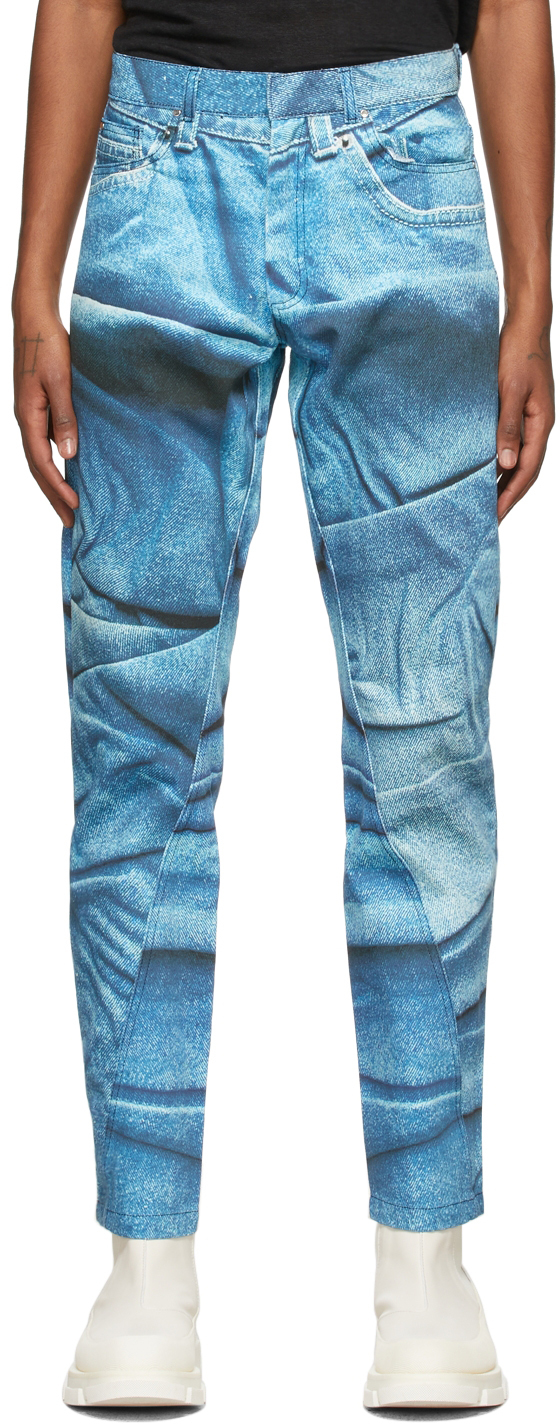 Bianca Saunders: Blue Wrangler Edition Jeans | SSENSE