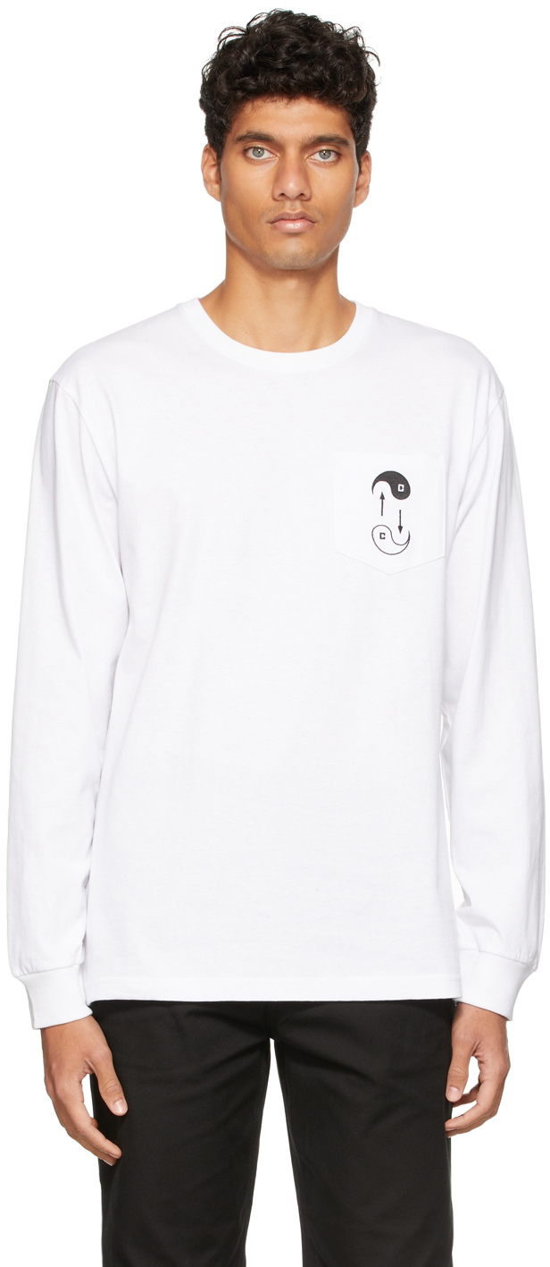 Clot: White Tai Chi Long Sleeve T-Shirt | SSENSE