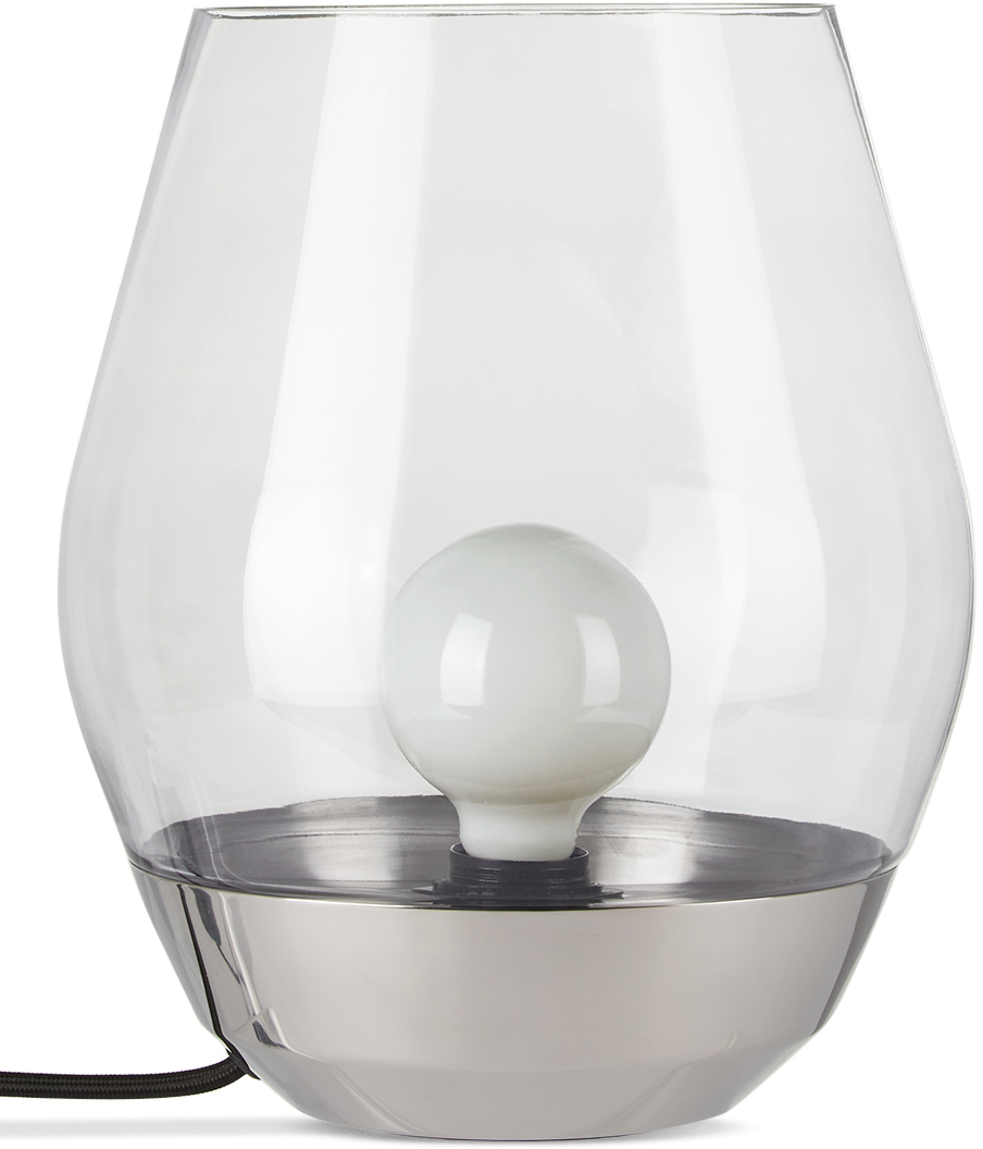 Stainless Steel Bowl Table Lamp by New Works SSENSE