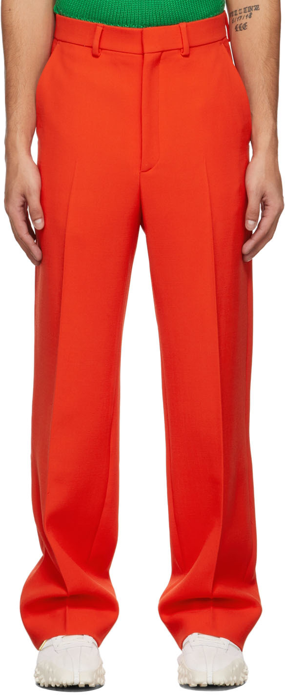 Casablanca Red Wide-Leg Aristotle Trousers | Smart Closet