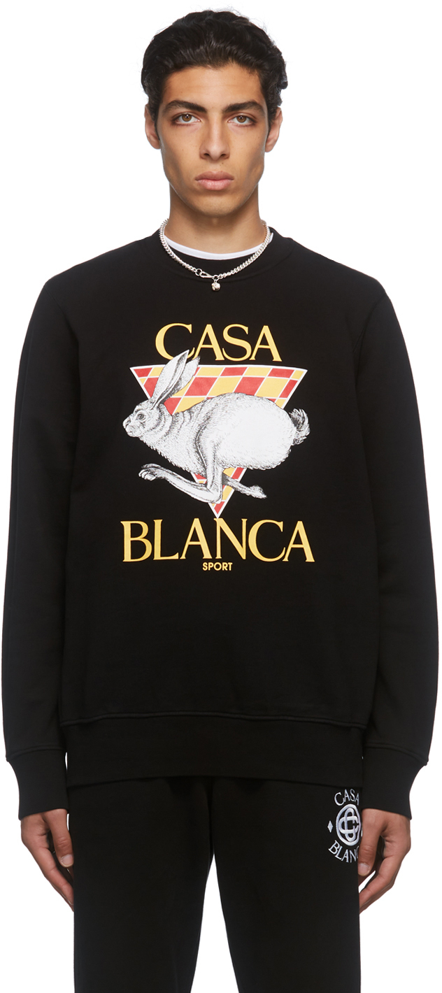 Casablanca Black 'Casa Sport' Sweatshirt