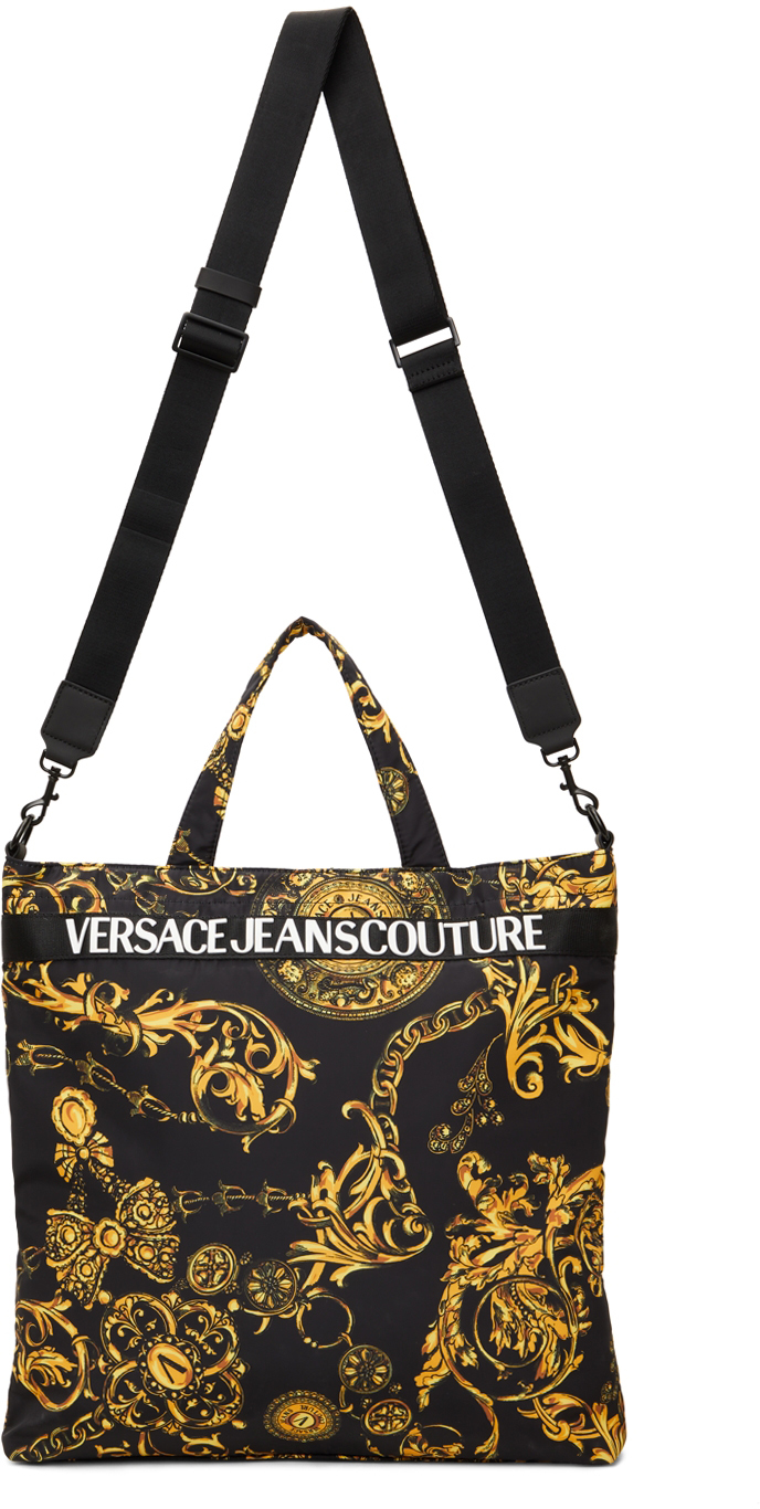 Versace Jeans Couture 71VA4BF5 Bolso medialuna Couture I de ecopiel negro