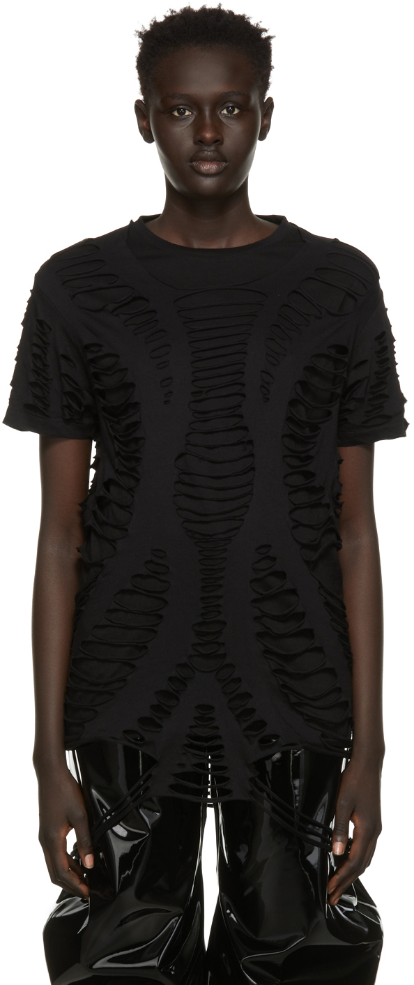 Sia Arnika SSENSE Exclusive Black Jersey Oversized T-Shirt