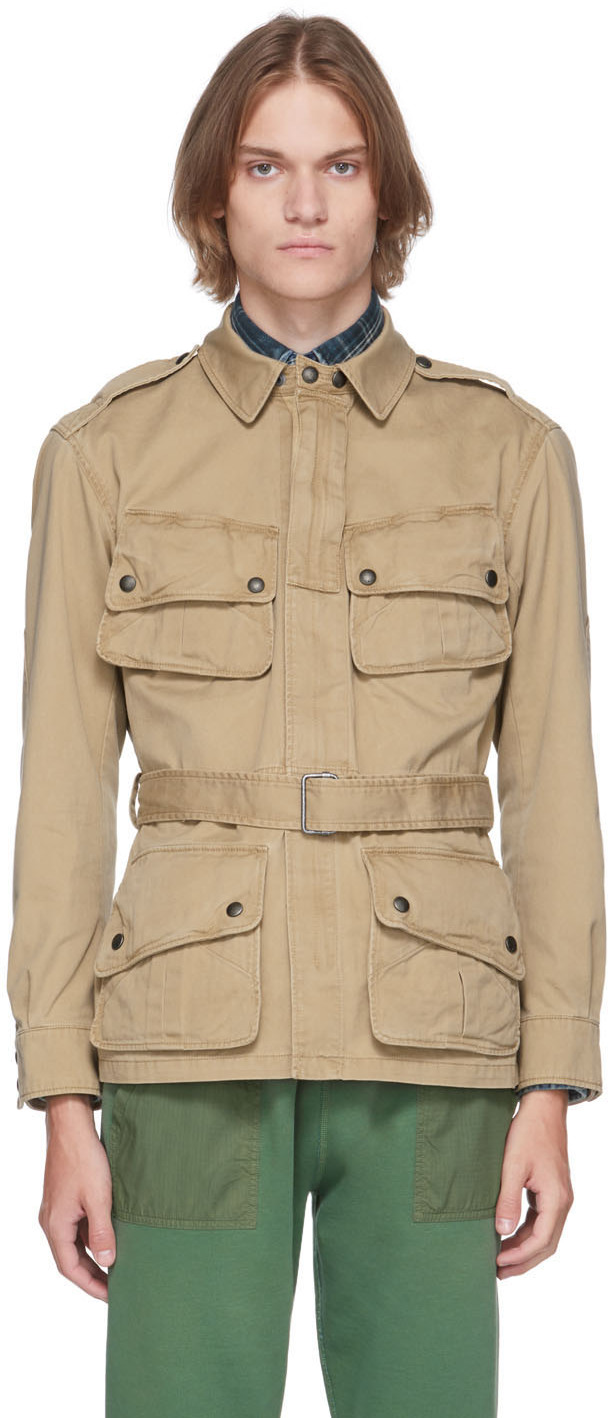 Polo Ralph Lauren: Khaki Twill Field Jacket | SSENSE