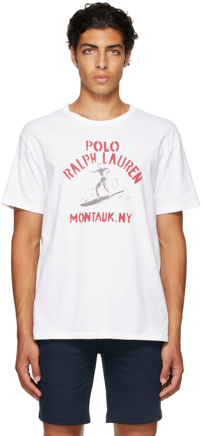 Polo Ralph Lauren White Logo Graphic T-Shirt