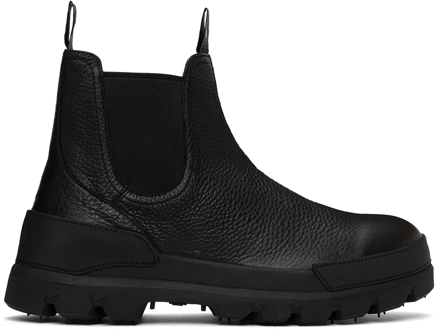 Black Oslo Chelsea Boots by Polo Ralph Lauren on Sale
