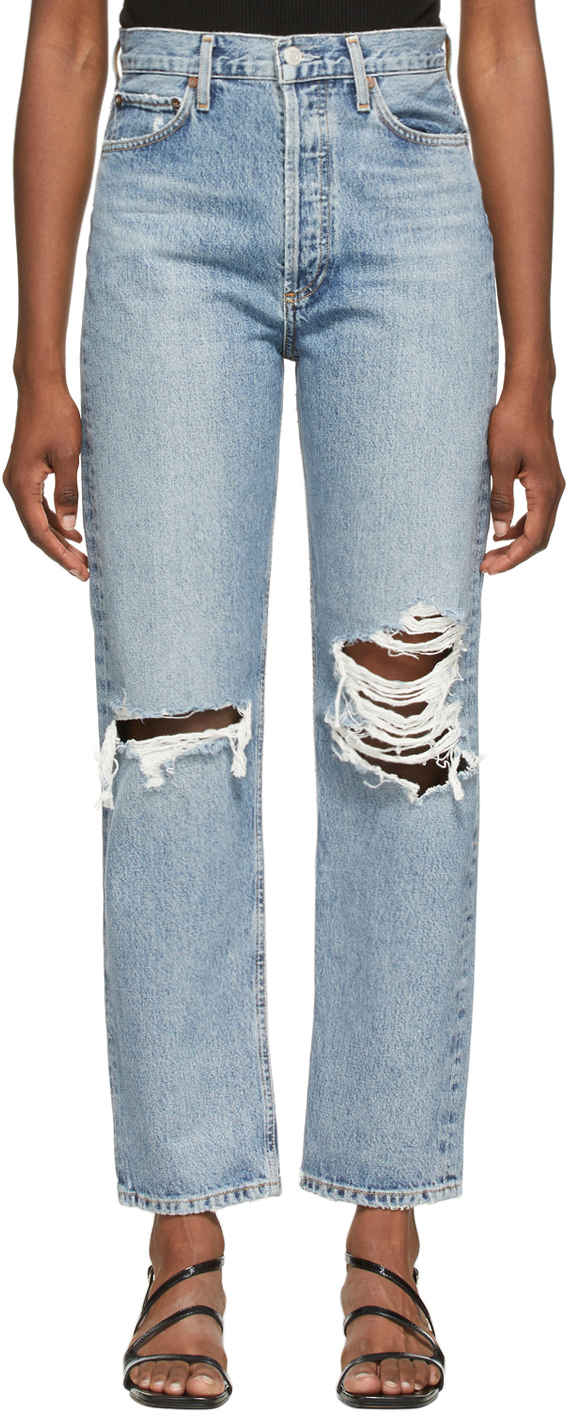 NEW Agolde 90s Pinch Waist jeans in Backdrop - workxon.com