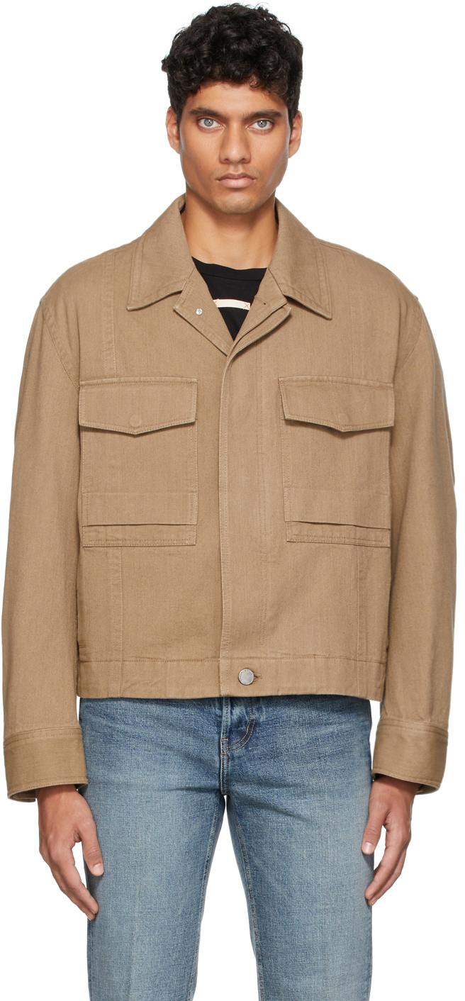 beige cotton jacket