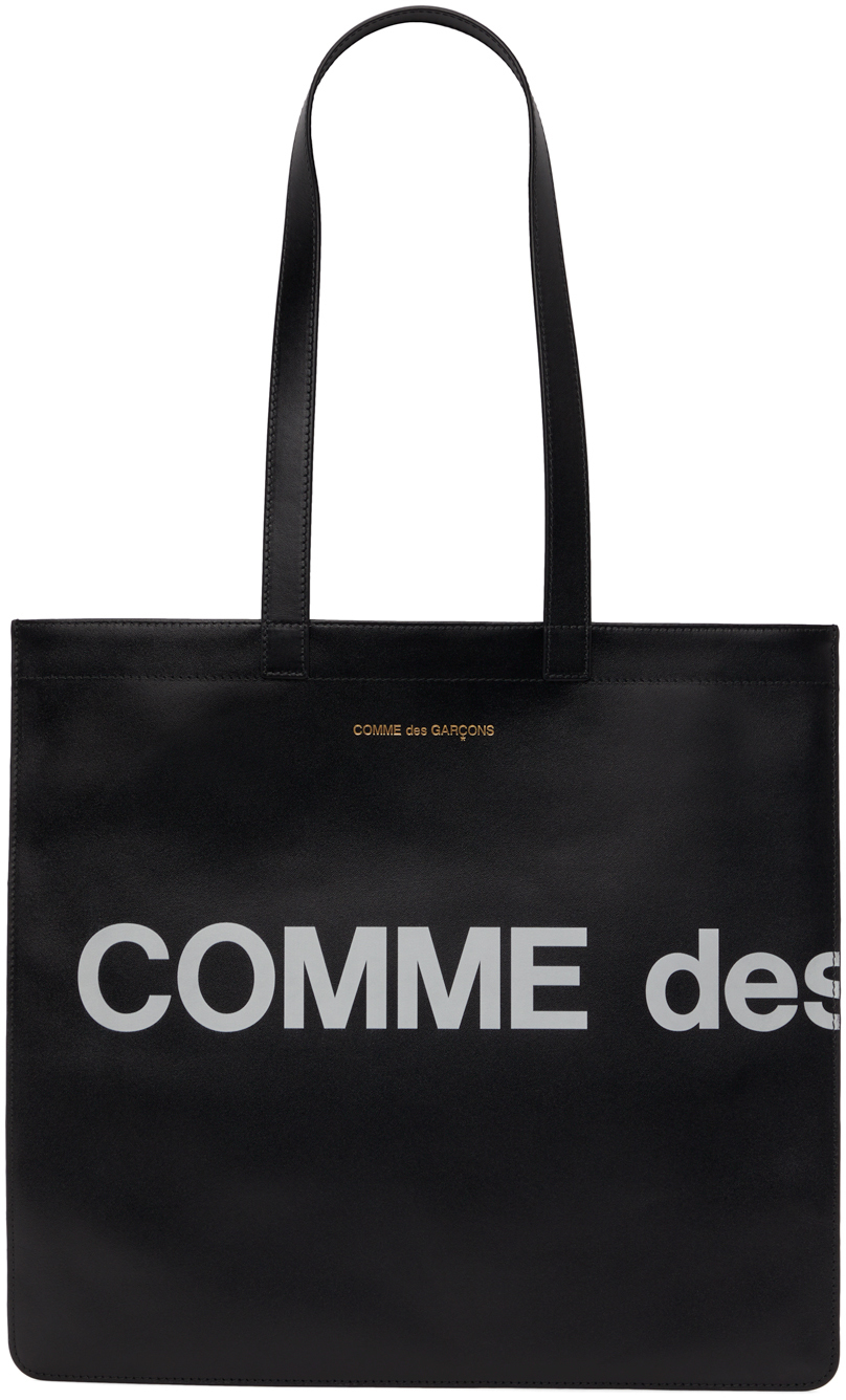 Comme des Garçons Wallets Black Huge Logo Tote