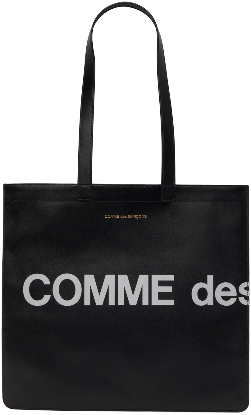 Black Huge Logo Tote